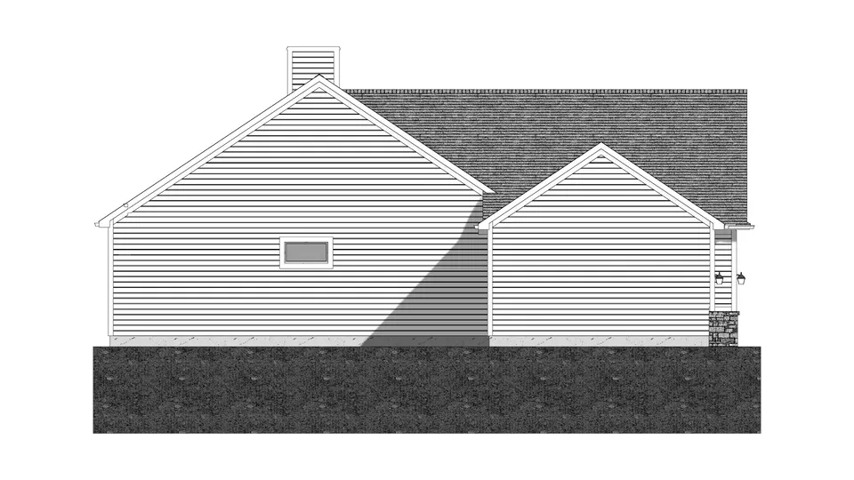 The Autumn Ridge house plan, exterior view 4